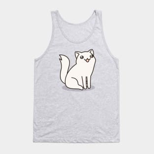 Happy sitting kitty - Kakun the Cat Tank Top